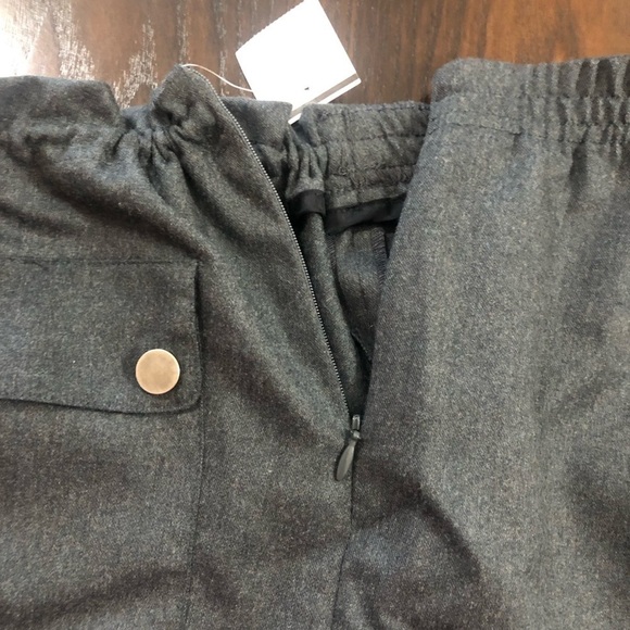 NWT⭐️ A PEA IN‎ THE POD maternity GRAY WOOL blend SKIRT M business work casual - Picture 6 of 12